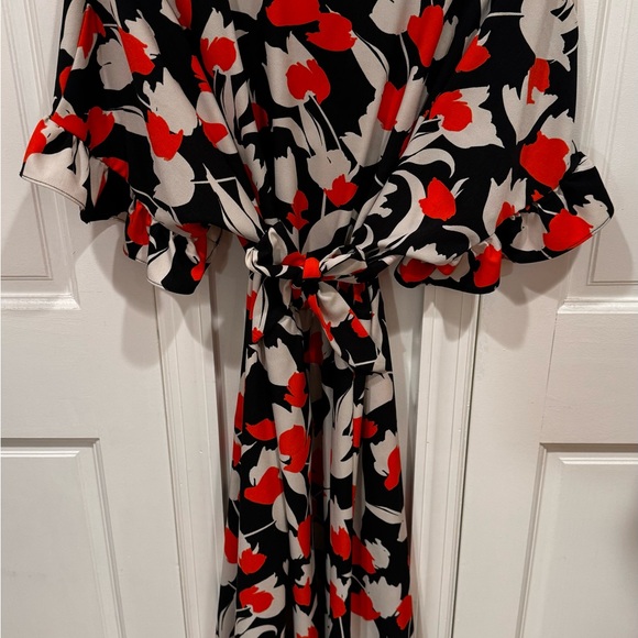 Who What Wear flower sundress with cinched waist - Picture 4 of 5